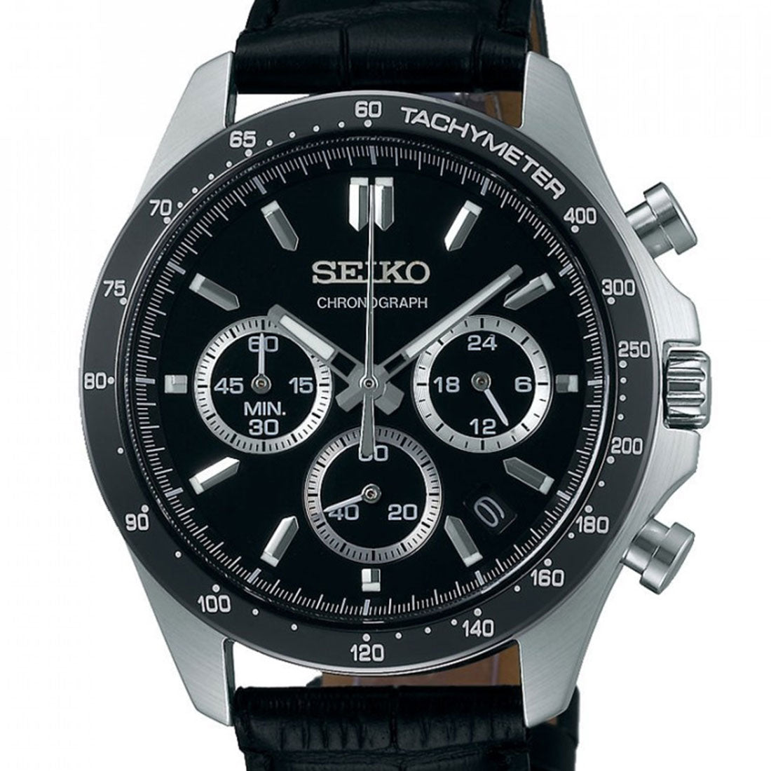 Seiko JDM Spirit Selection SBTR021 Black Dial Chronograph Quartz Gents Watch - Skywatches