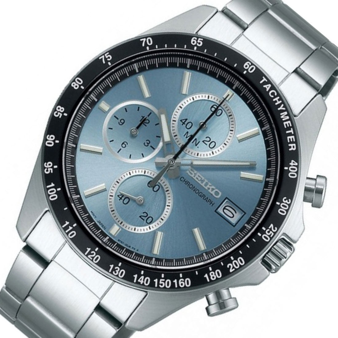 Seiko Spirit JDM Selection Blue Dial Chronograph Quartz Gents Watch SBTR029