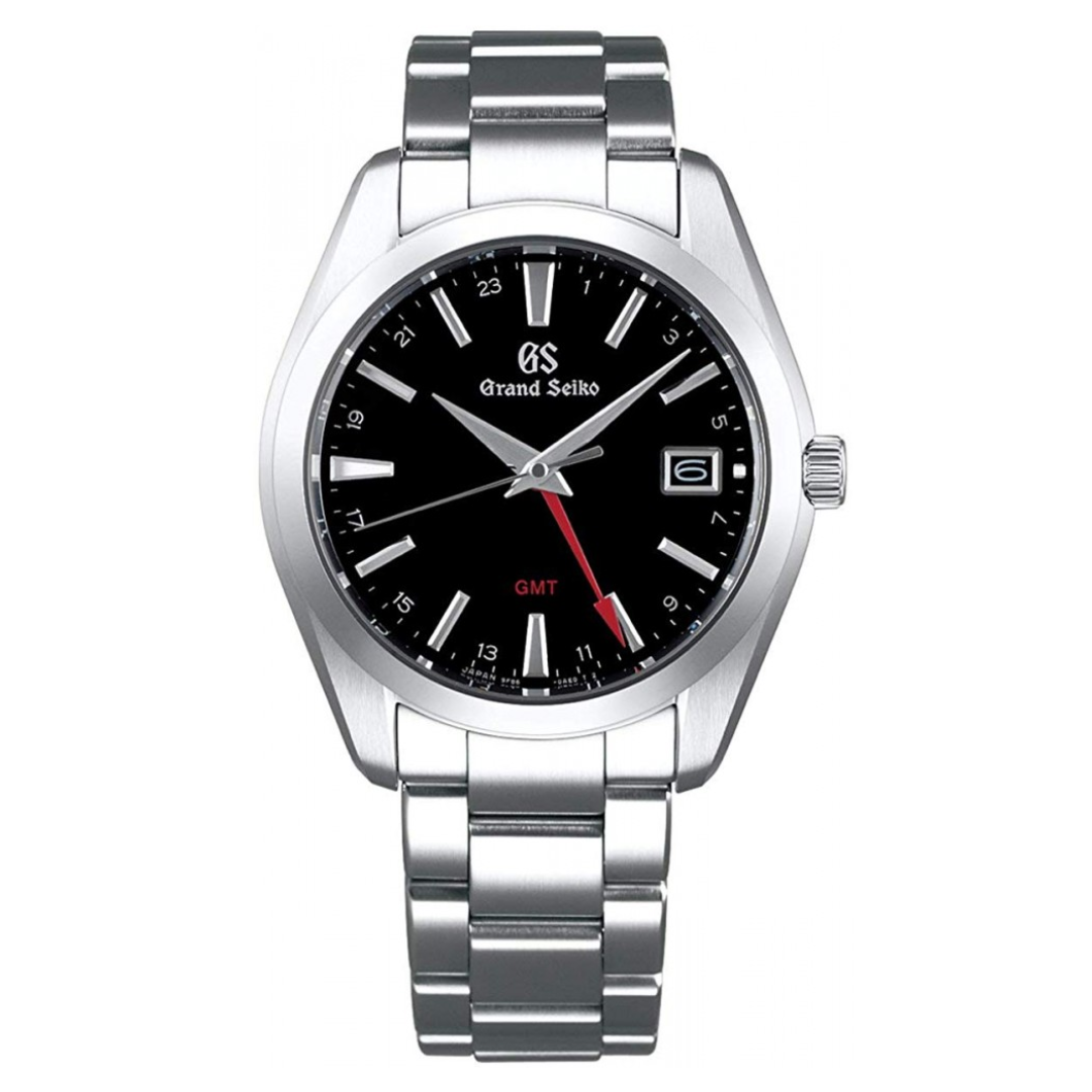GS Grand Seiko SBGN013G SBGN013 9F Quartz GMT Luxury Heritage Collection Watch