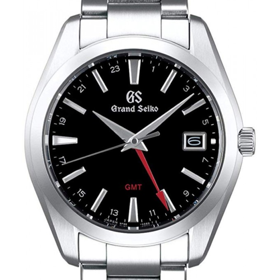GS Grand Seiko SBGN013G SBGN013 9F Quartz GMT Luxury Heritage Collection Watch