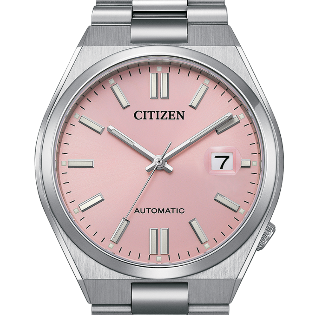 Citizen Pantone NJ0158-89X Stainless Steel Dreamy Pink Dial Mechanical Watch