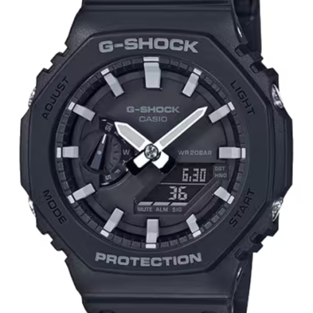 Casio G-shock GA-2100-1A GA2100-1A GA-2100-1 Carbon Core Digital Analog Watch