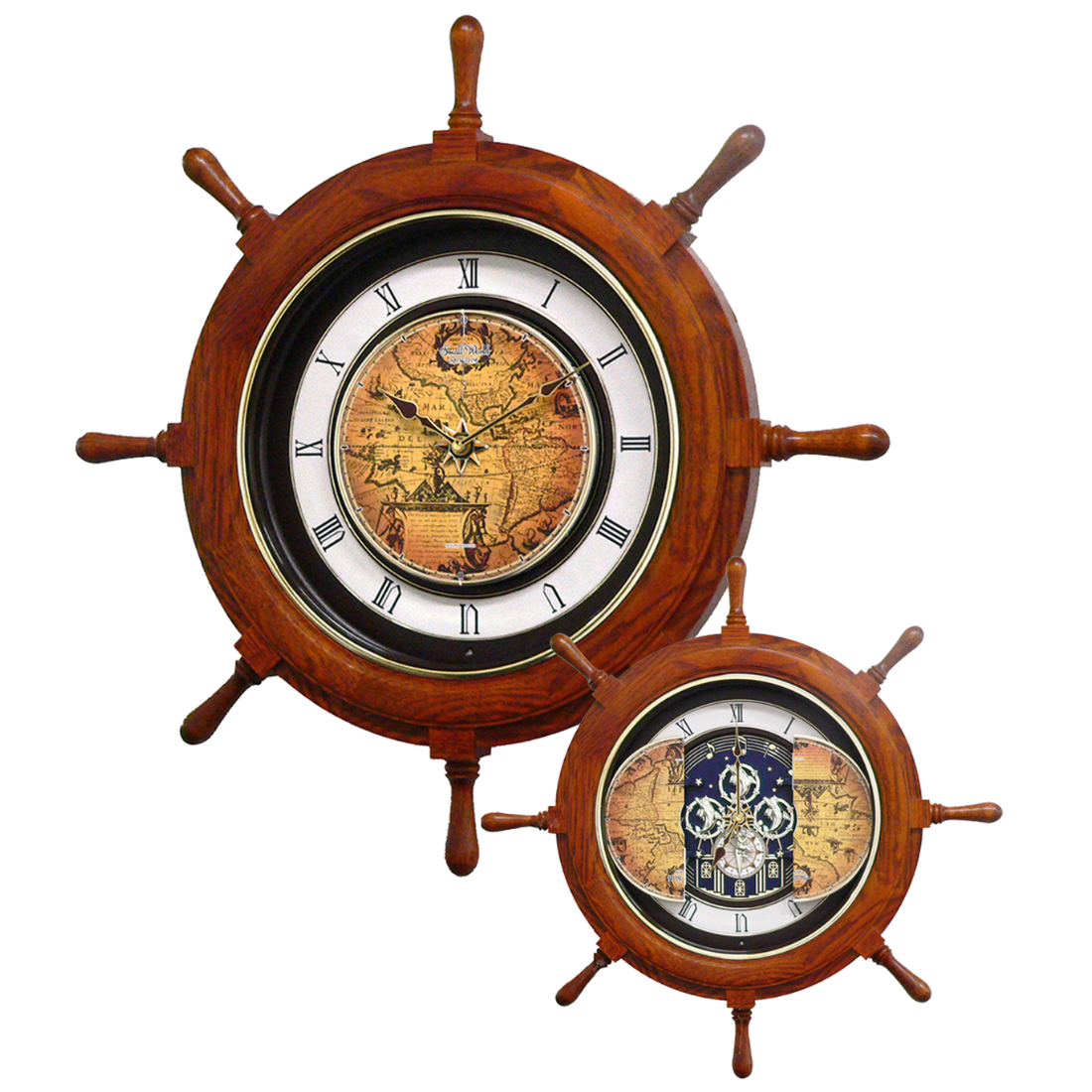 Rhythm Voyager Classic Motion 17th Century Sailor Map Wall Clock 4MH817WD06 (Singapore Only)