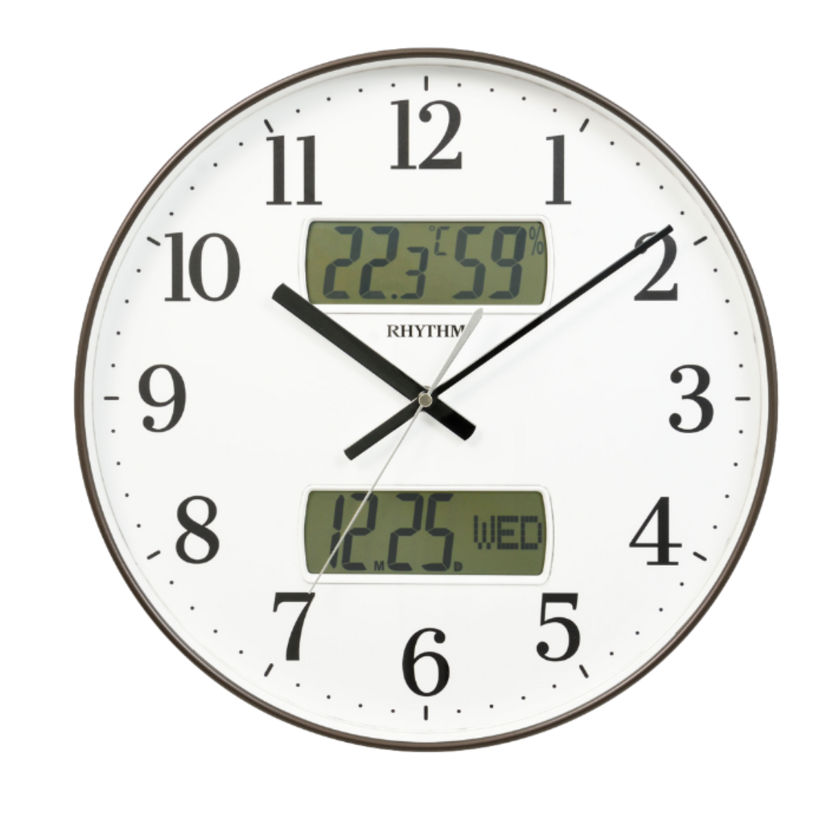 Rhythm CFG724NR06 Value Added Silent Silky Move Wall Clock (Singapore Only)