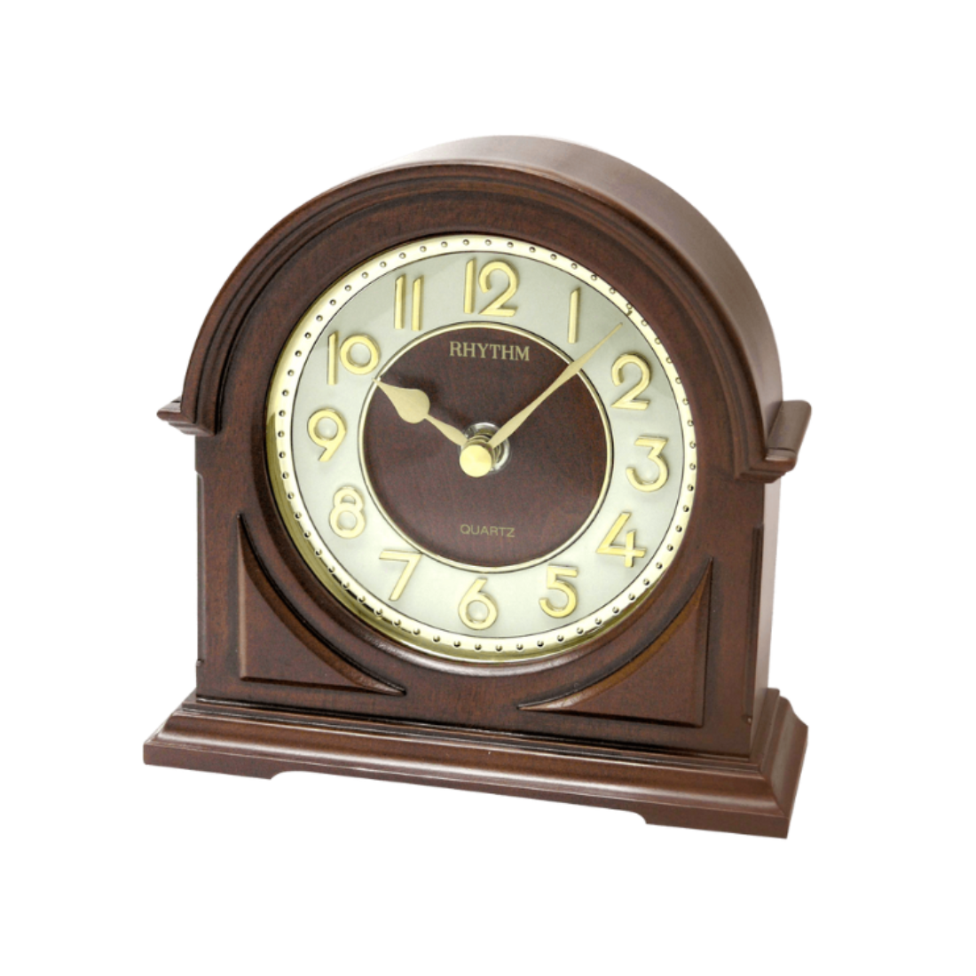 Rhythm 3D Dial Wooden Case Table Clock CRG109NR06 (Singapore Only)