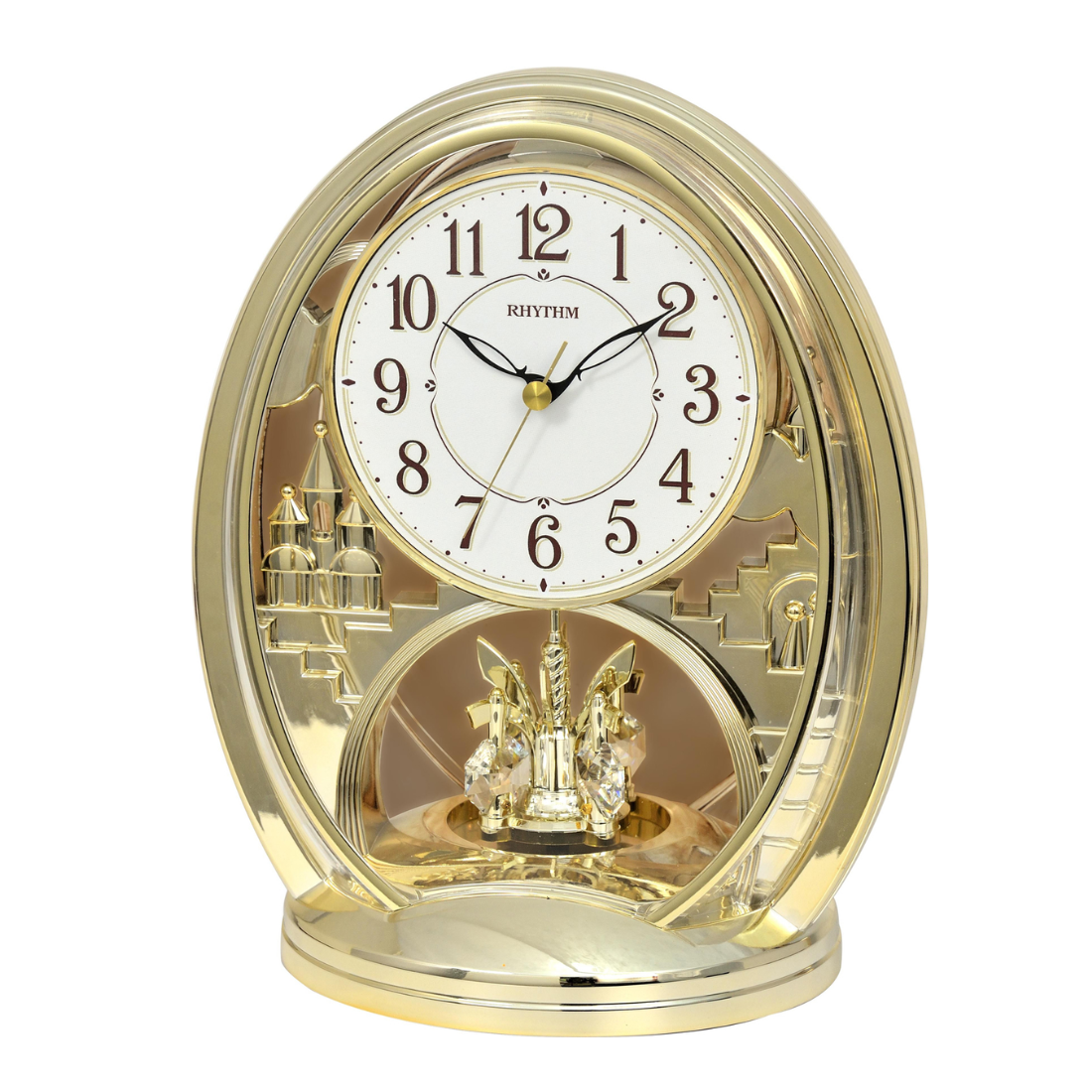 Rhythm 4SG768WT18 Quartz Enchantment II Mantel Clock (Singapore Only)