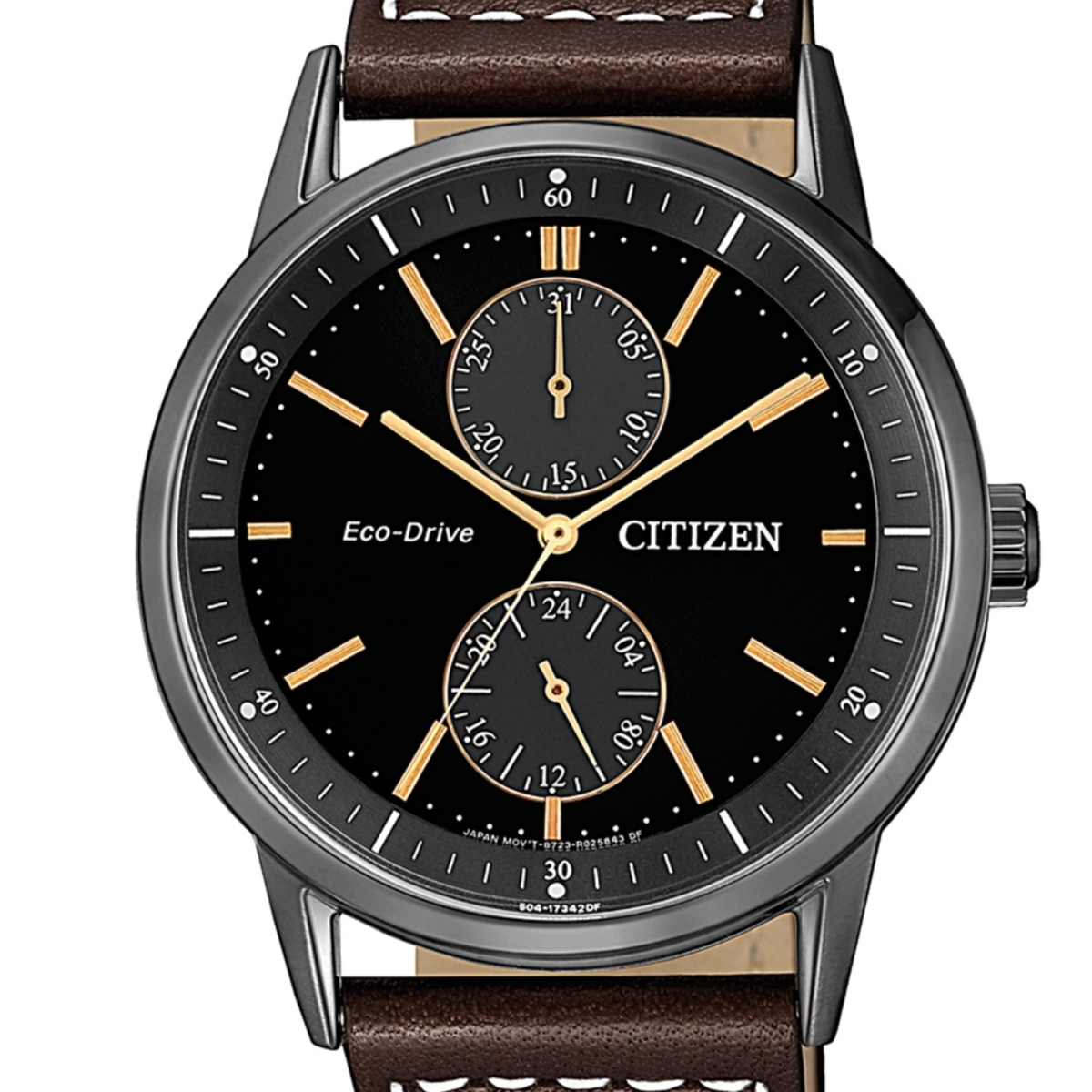 Citizen Eco-Drive BU3027-16E Chronograph Leather Male Watch (PRE-ORDER)