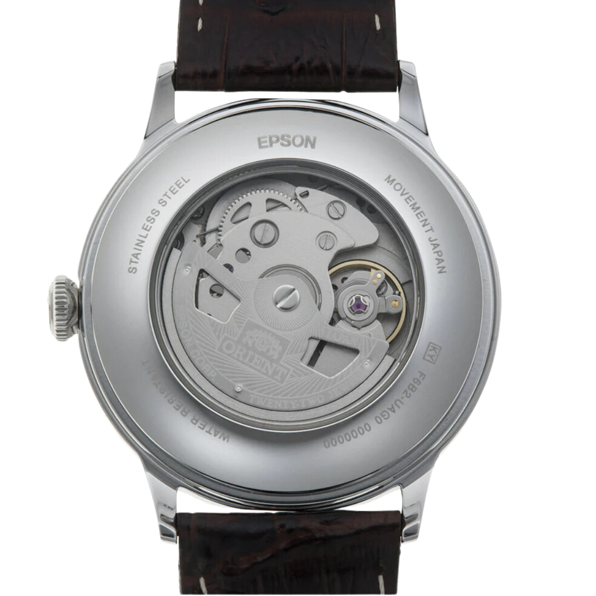 Orient RA-AK0705R RA-AK0705R10B Bambino GMT Version 8 Leather Watch